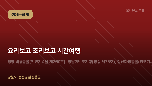 요리보고 조리보고 시간여행